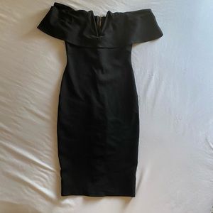 Lyla off shoulder Dress- Black